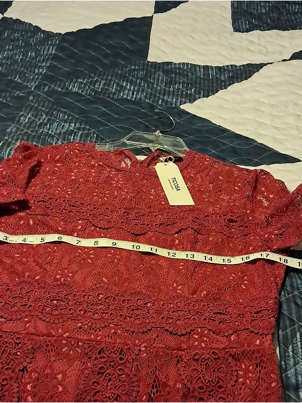 TICOSA Color Purple Zip Back Lace Formal Dress NWT Size L No - Picture 13 of 14